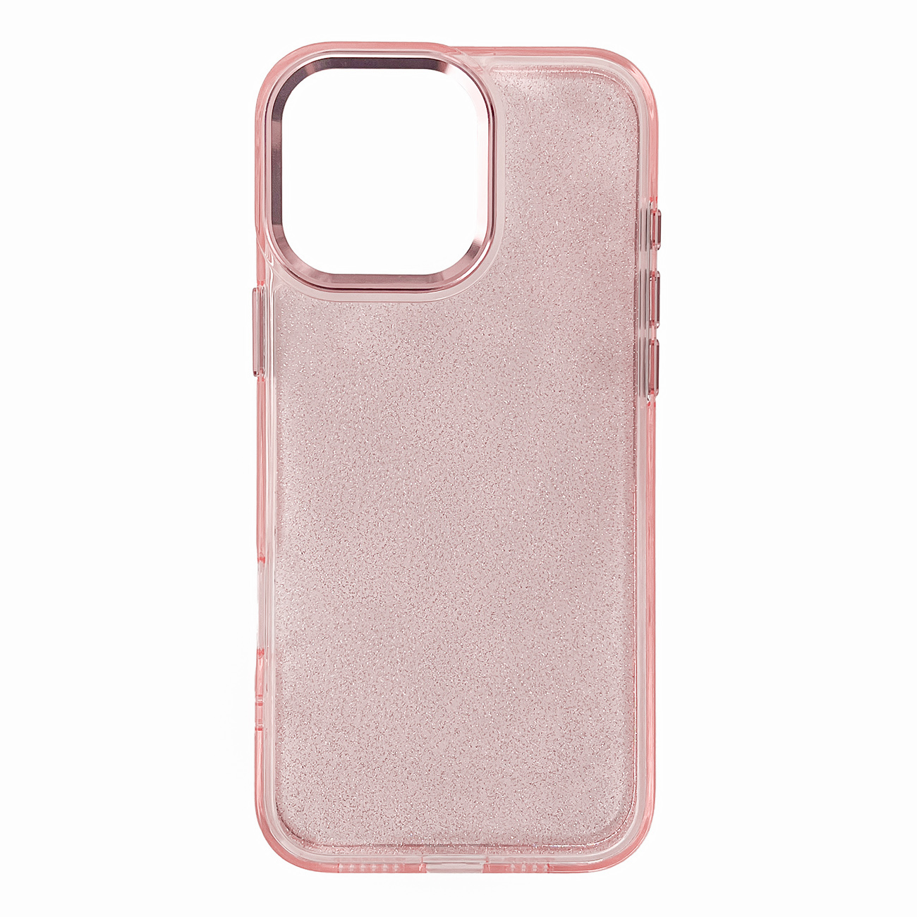 Glitter Ümbris jaoks iPhone 16 Pro Max - roosa with glitter