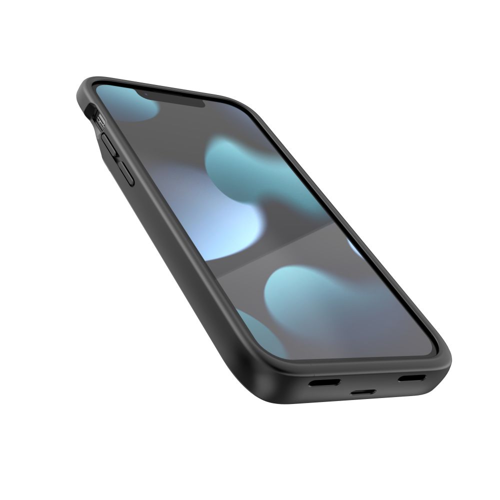 Tech-Protect PowerCase iPhone 12 mini / 13 mini jaoks koos 4700mAh energiapangaga - must
