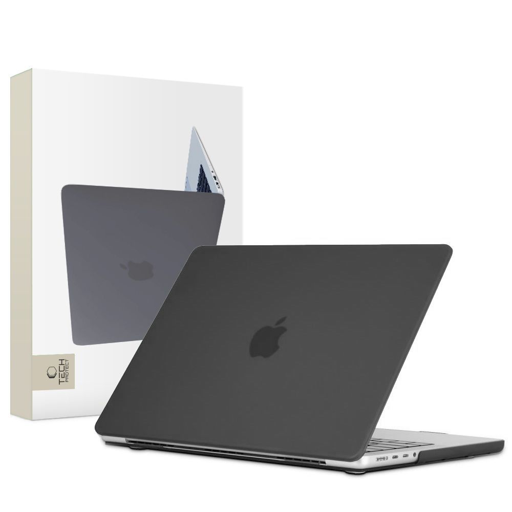 Tech-Protect SmartShell ümbris jaoks MacBook Pro 16" M1 / M2 / M3 2021-2023 - matte must