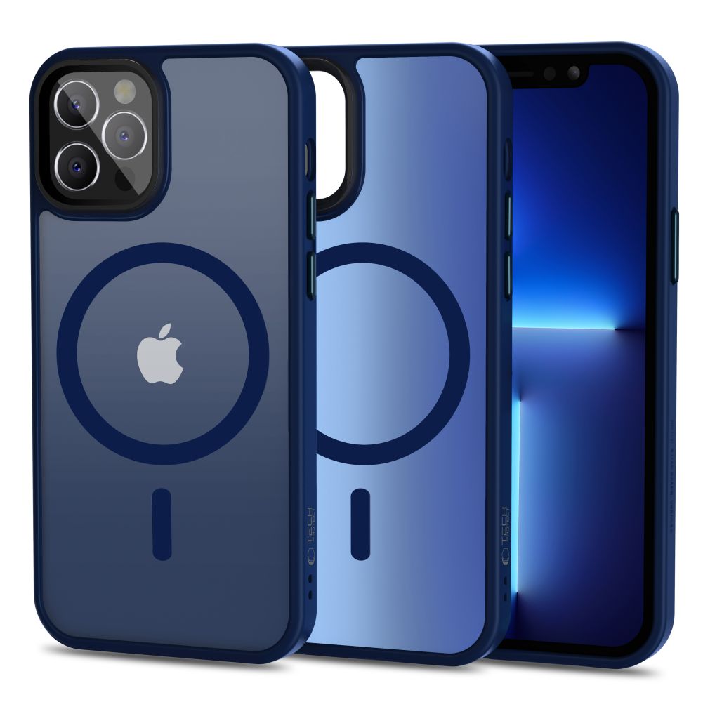 Tech-Protect MagMat MagSafe Ümbris jaoks iPhone 12 / 12 Pro - Matte tumesinine