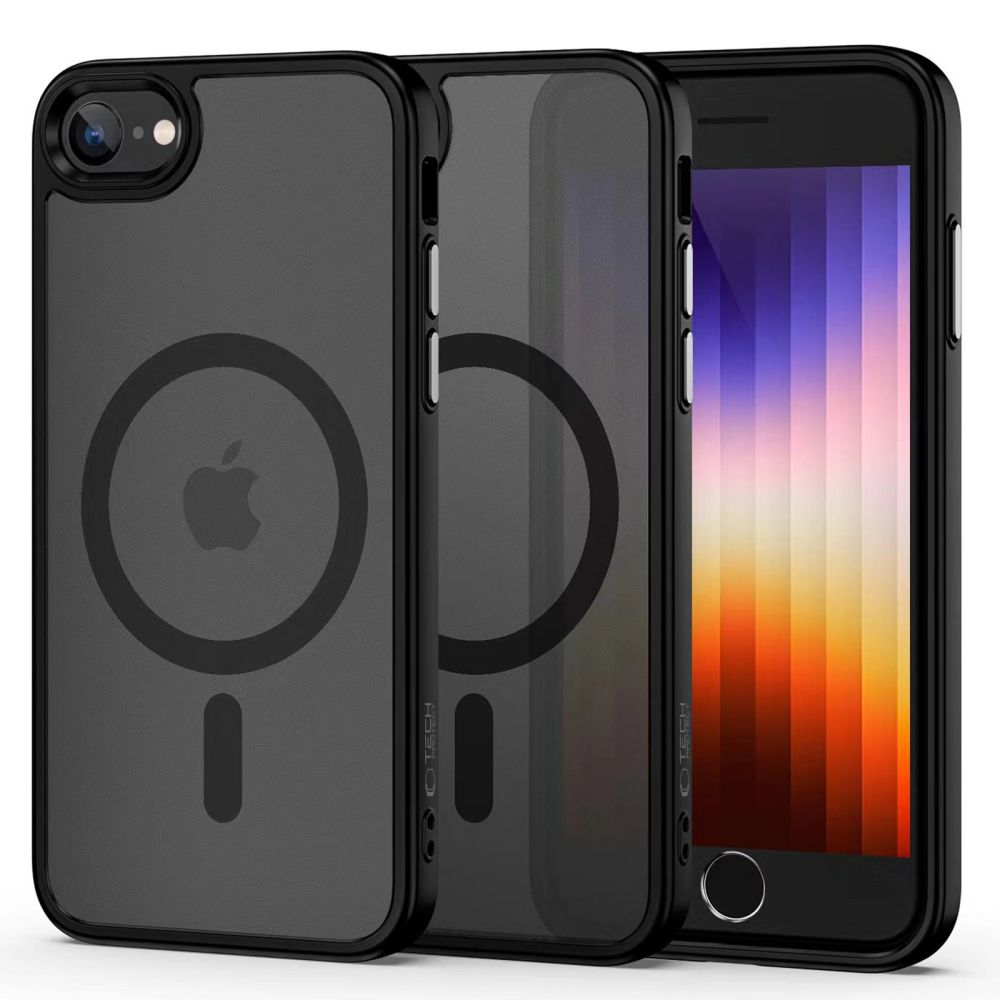 Tech-Protect MagMat MagSafe Ümbris jaoks iPhone 7 / 8 / SE 2020 / 2022 - Matte must