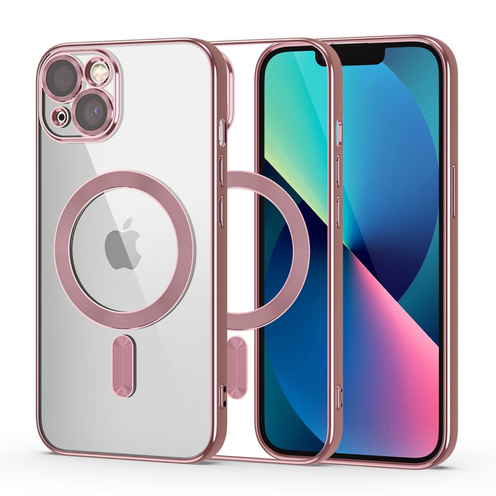 Tech-Protect MagShine Line MagSafe чехол для iPhone 13 - розовый