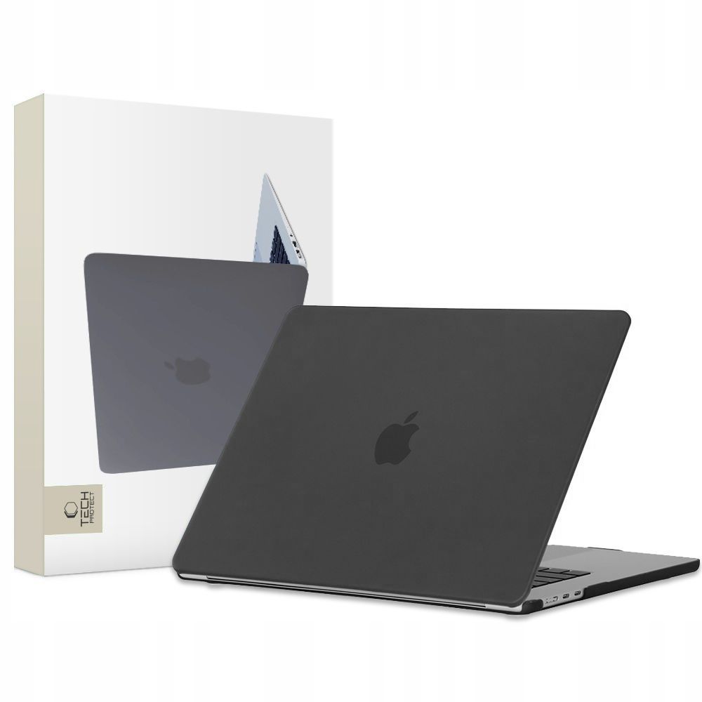 Tech-Protect SmartShell ümbris jaoks MacBook Air 15" M2 / M3 / 2023-2024 - matte must