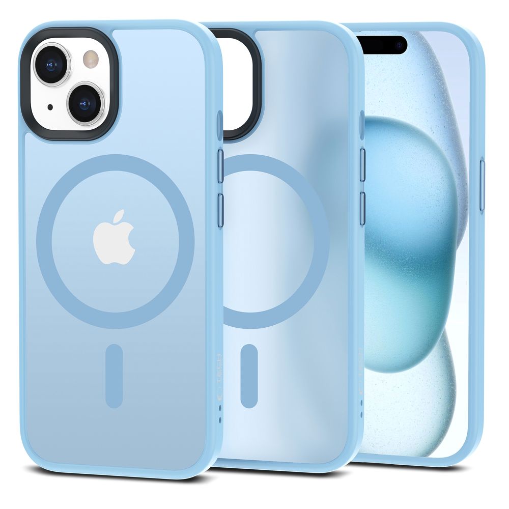 Tech-Protect MagMat MagSafe iPhone 15 Ümbris - Matte sinine