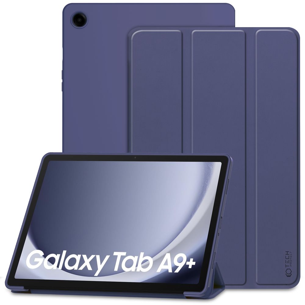 Tech-Protect SmartCase jaoks Samsung Galaxy Tab A9+ 11" X210 / X215 / X216 - tumesinine