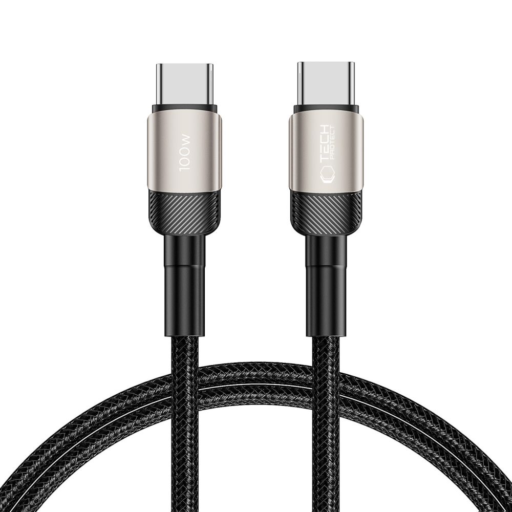 Tech-Protect UltraBoost Evo USB-C / USB-C PD kaabel 100W 5A 1m - titanium