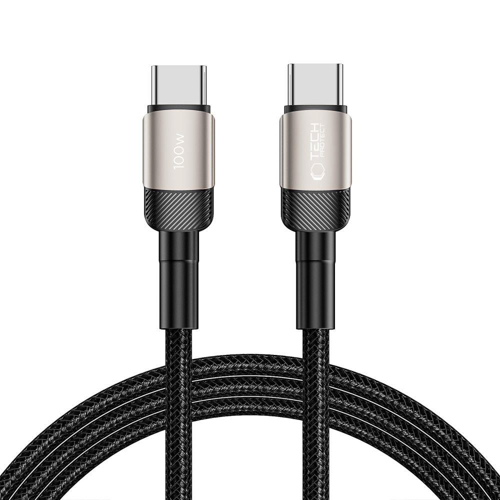 Tech-Protect UltraBoost Evo USB-C / USB-C PD kaabel 100W 5A 2m - titanium