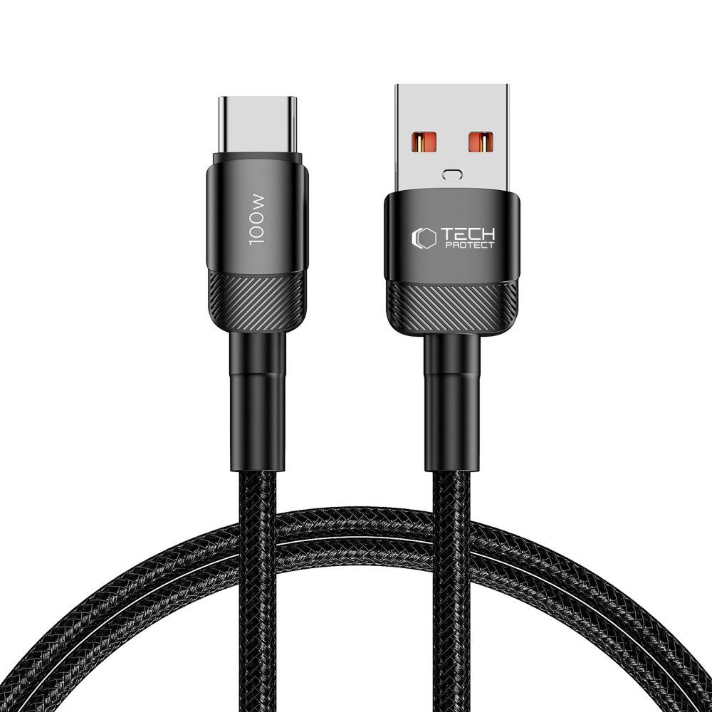 Tech-Protect UltraBoost Evo USB-C / USB-A kaabel 100W 5A 1m - must
