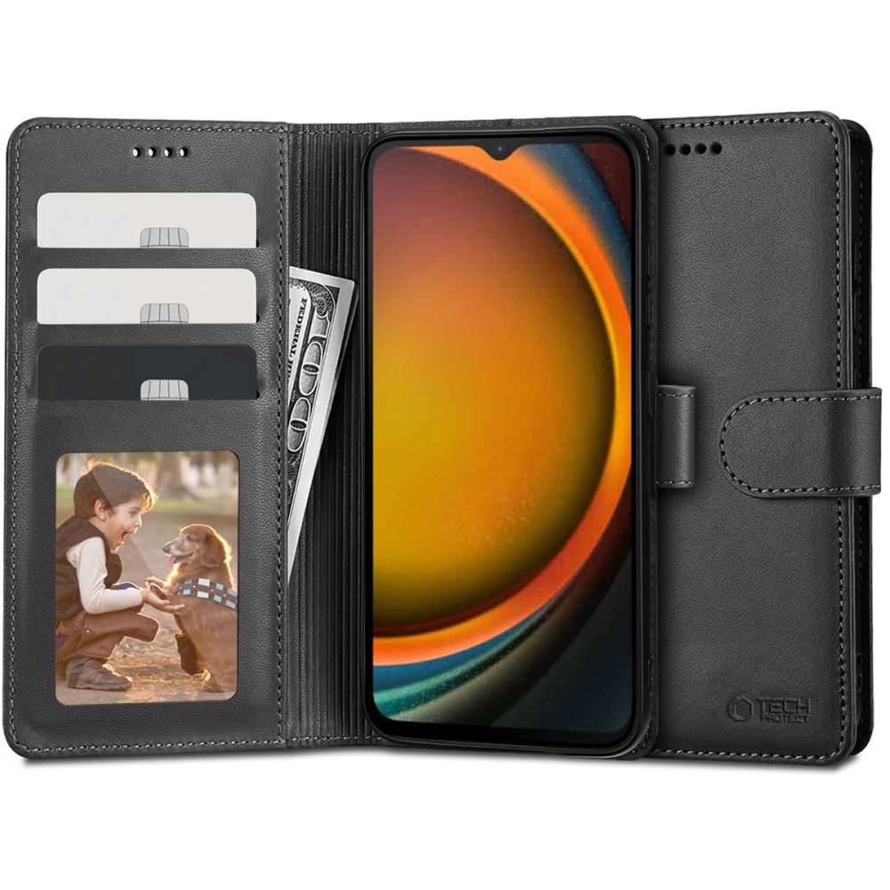 Tech-Protect Wallet Ümbris jaoks Samsung Galaxy XCover 7 - must