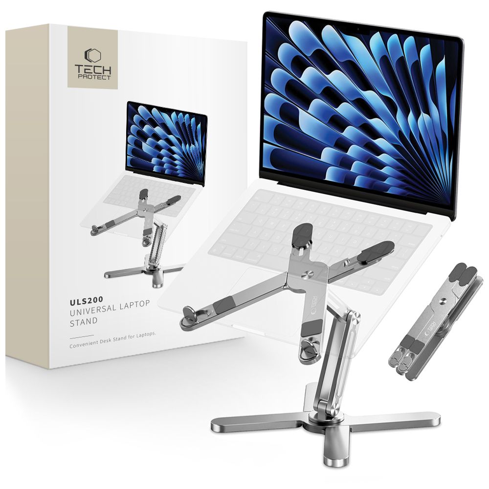 Tech-Protect ULS200 universal alus jaoks laptops up to 16" - hõbedane