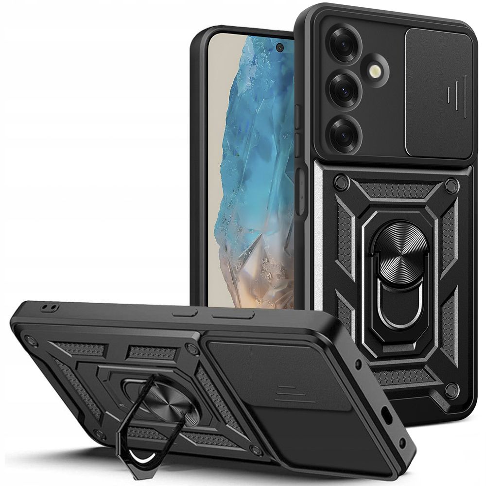 Tech-Protect Camshield Pro Ümbris jaoks Samsung Galaxy M35 5G - Must