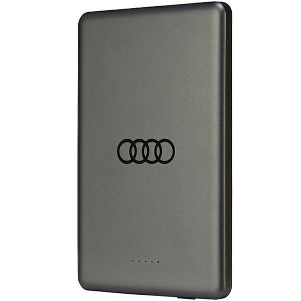 Powerbank Audi Big Logo MagSafe induktiivne 15W 5000mAh - hall