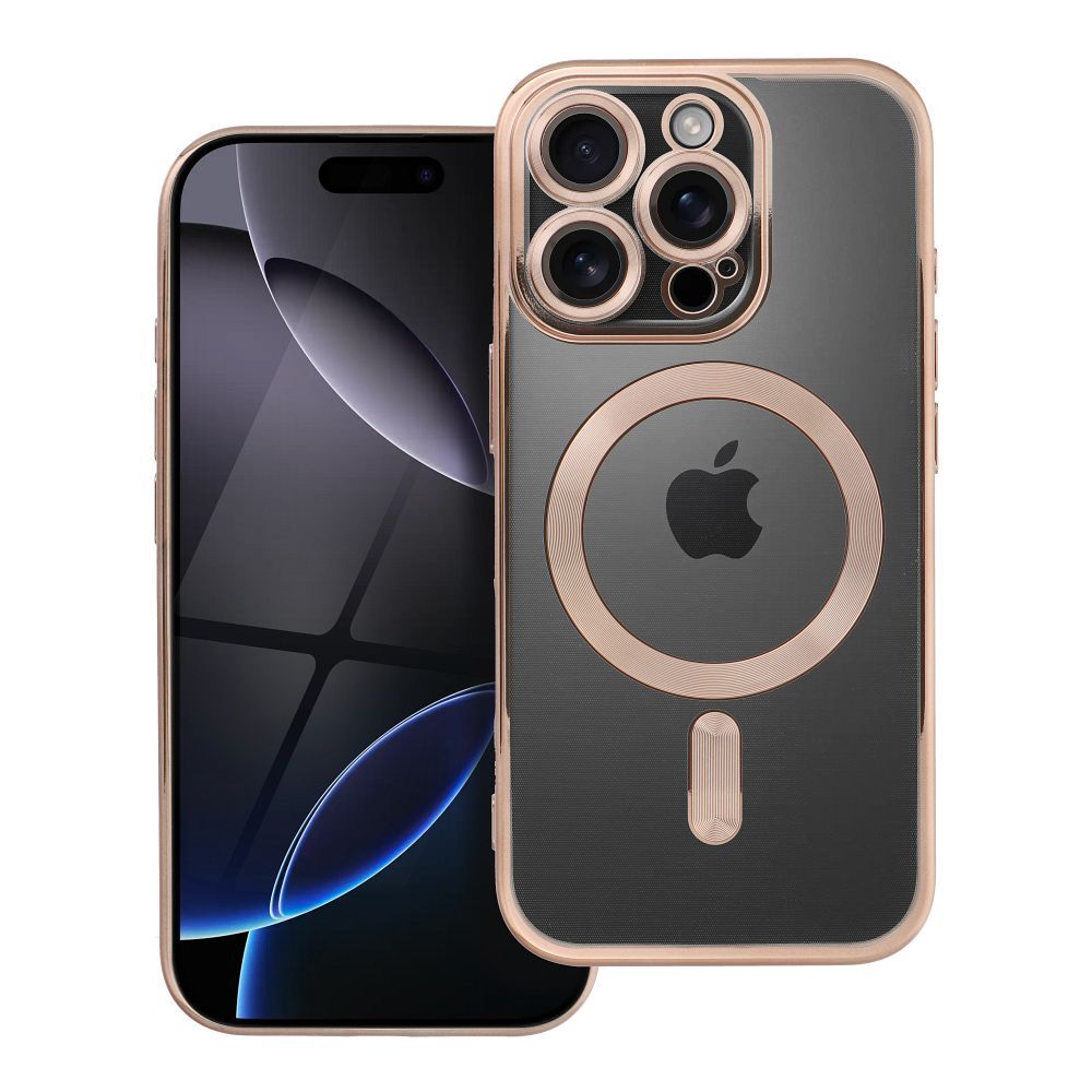 Чехол для iPhone 16 PRO Electro Mag Cover совместимый с MagSafe коричневый
