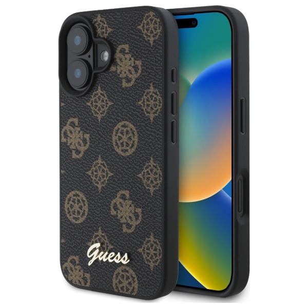 Guess Peony Script MagSafe iPhone 16 Ümbris - Must
