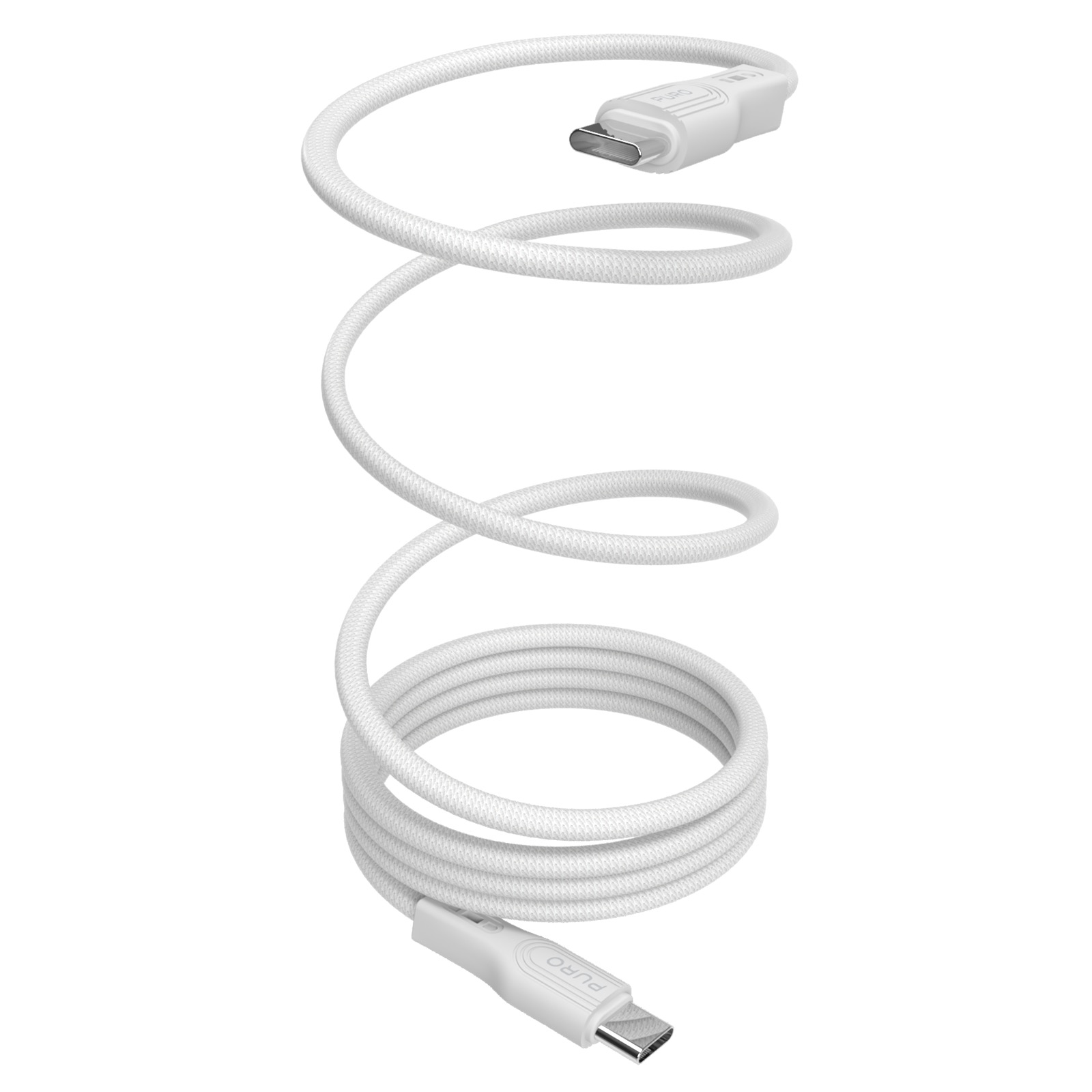 Puro Magnetic USB-C - USB-C 60W USB 3.2 (20 Gbps) 1m Magnetic Kaabel - valge
