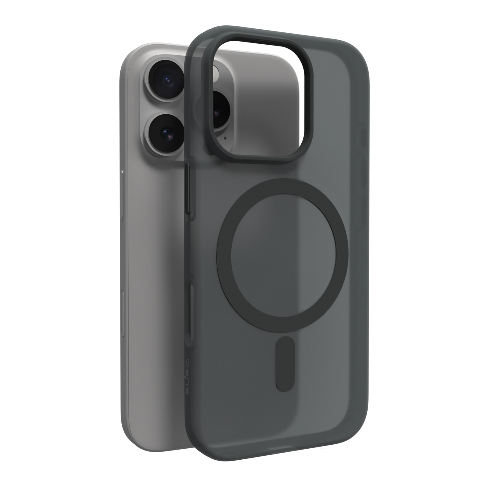 Puro Daylight MagSafe Silicone Ümbris jaoks iPhone 16 Pro Max - Must