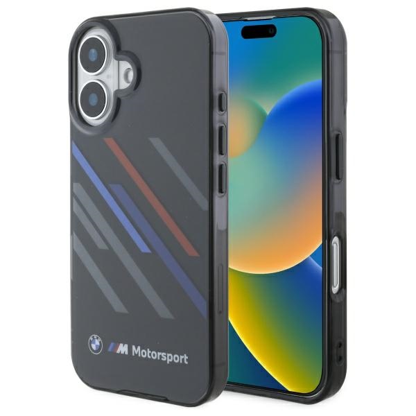 BMW Motosport IML Random Stripes iPhone 16 Ümbris - must