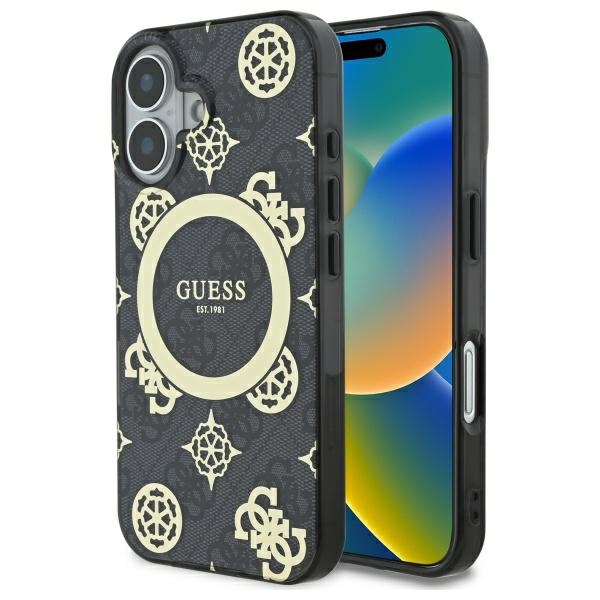 Guess IML Peony jaoks 4G Background MagSafe ümbris jaoks iPhone 16 - must