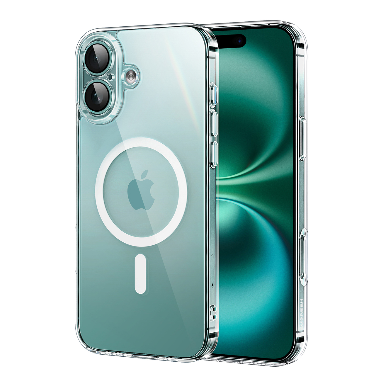 Ugreen Classy Läbipaistev Magnetic Ümbris jaoks iPhone 16 Plus - Läbipaistev
