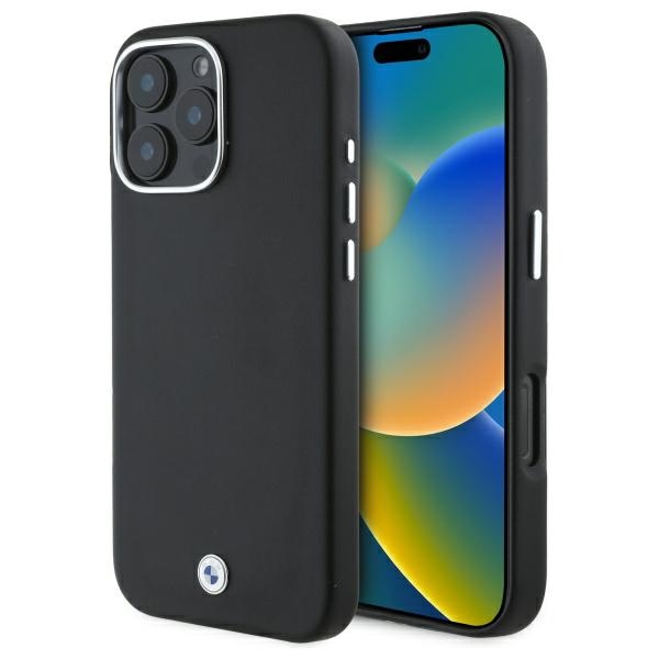 BMW Sign Full Wrapped Metal MagSafe Ümbris jaoks iPhone 16 Pro Max - must