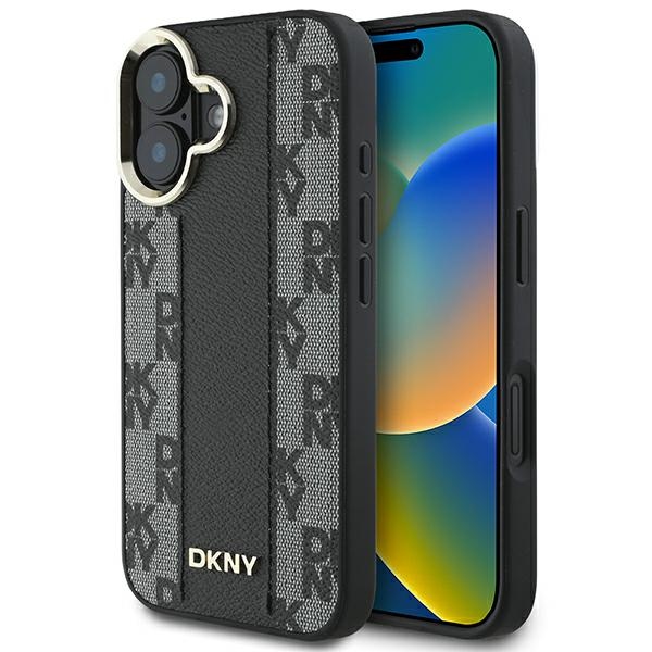 DKNY Checkered Pattern Magsafe iPhone 16 Ümbris - Must