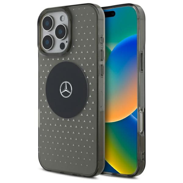 Mercedes MB Ümbris Star Pattern jaoks iPhone 16 Pro - must