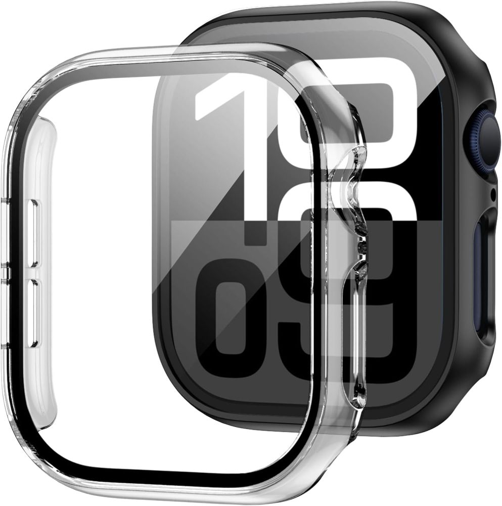 Tech-Protect Defense360 Karastatud klaas Ümbris jaoks Apple Watch 10 (46mm) - Clear