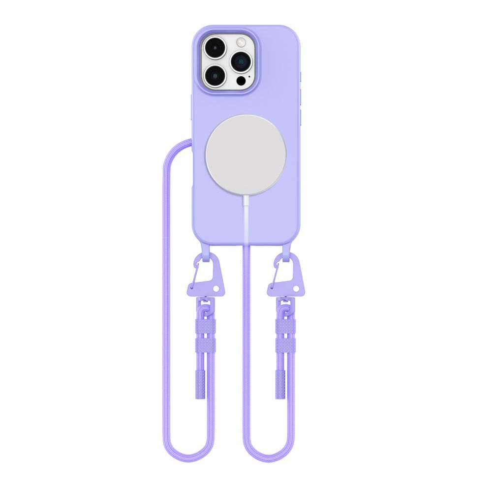 Tech-Protect MagNecklace MagSafe Ümbris with Lanyard jaoks iPhone 16 Pro Max - lilla