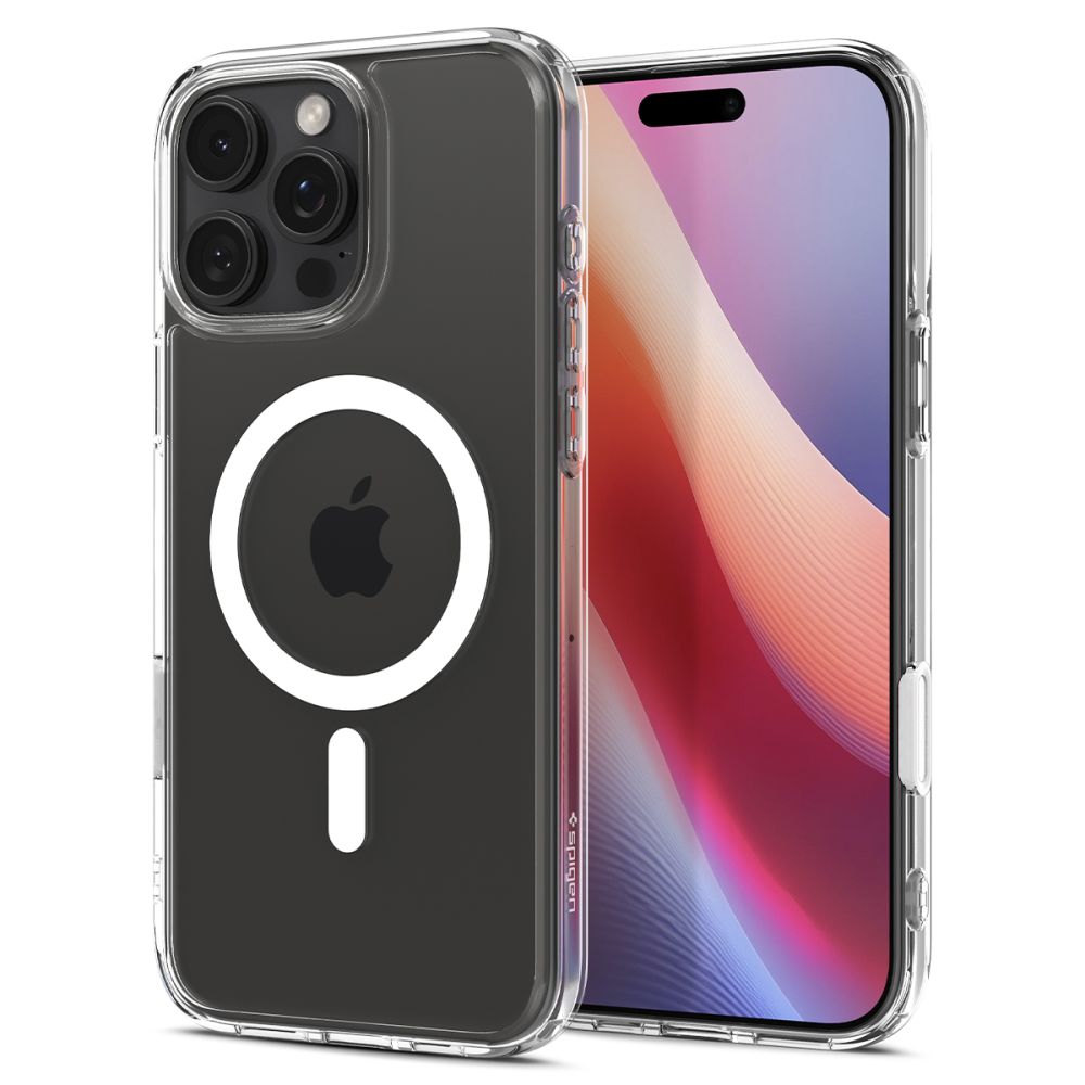 Spigen Чехол Ultra Hybrid "T" Mag совместимый с MagSafe для iPhone 16 Pro белый