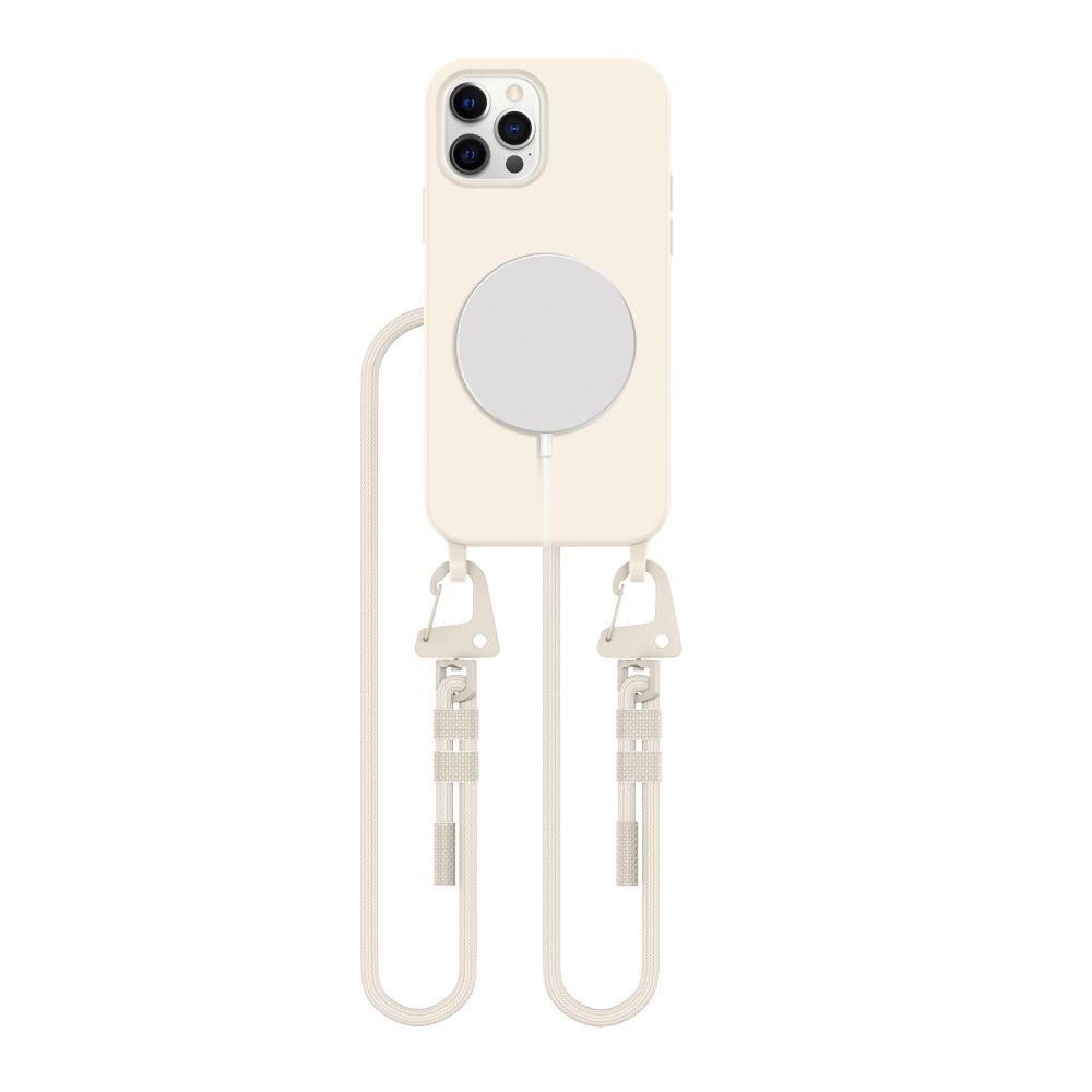 Tech-Protect MagNecklace MagSafe Ümbris jaoks iPhone 12 / 12 Pro - Beige
