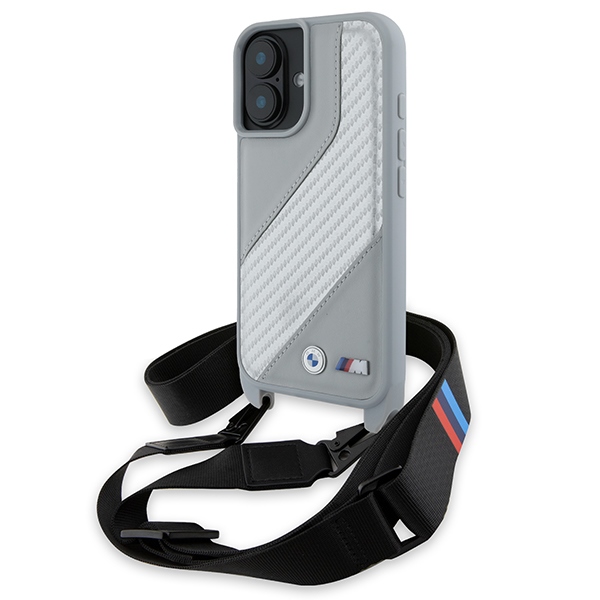 BMW M Edition Carbon Stripe & Strap iPhone 16 Ümbris - hall