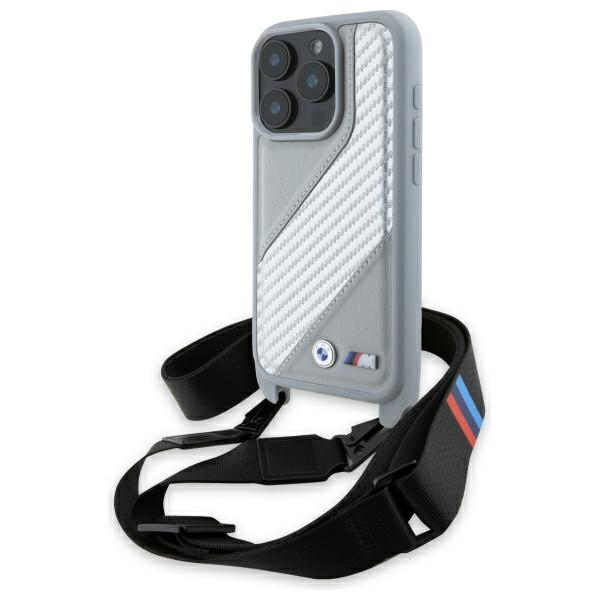 BMW M Edition Carbon Stripe & Strap iPhone 16 Pro Max Ümbris - hall