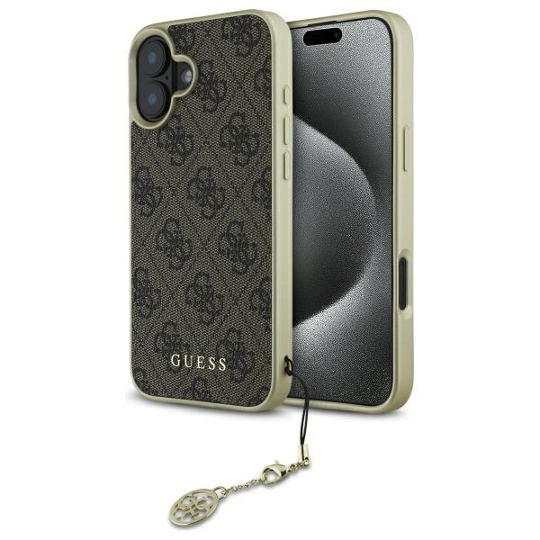Guess 4G Charms Collection iPhone 16 Plus Ümbris - Brown