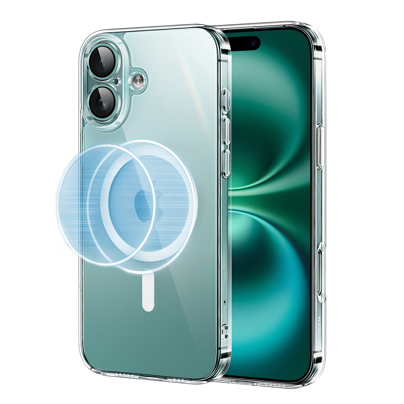 Ugreen Classy Läbipaistev Magnetic Ümbris with MagSafe jaoks iPhone 16 Plus - Läbipaistev