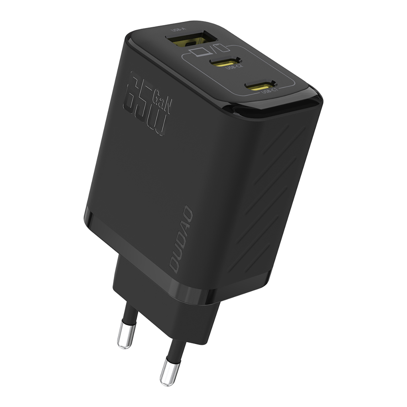 Dudao A29 65W GaN Зарядное устройство 2x USB-C + 1x USB-A - чёрный