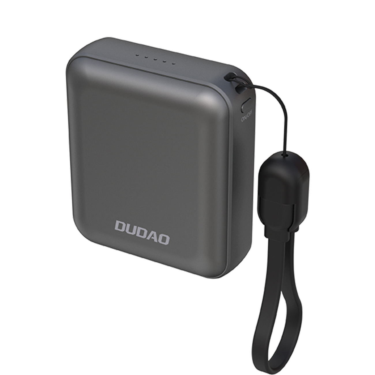 Dudao K22+ Ultra-kompaktne energiapank 10000mAh 22.5W USB-C koos ripatsiga/kaabliga - hall