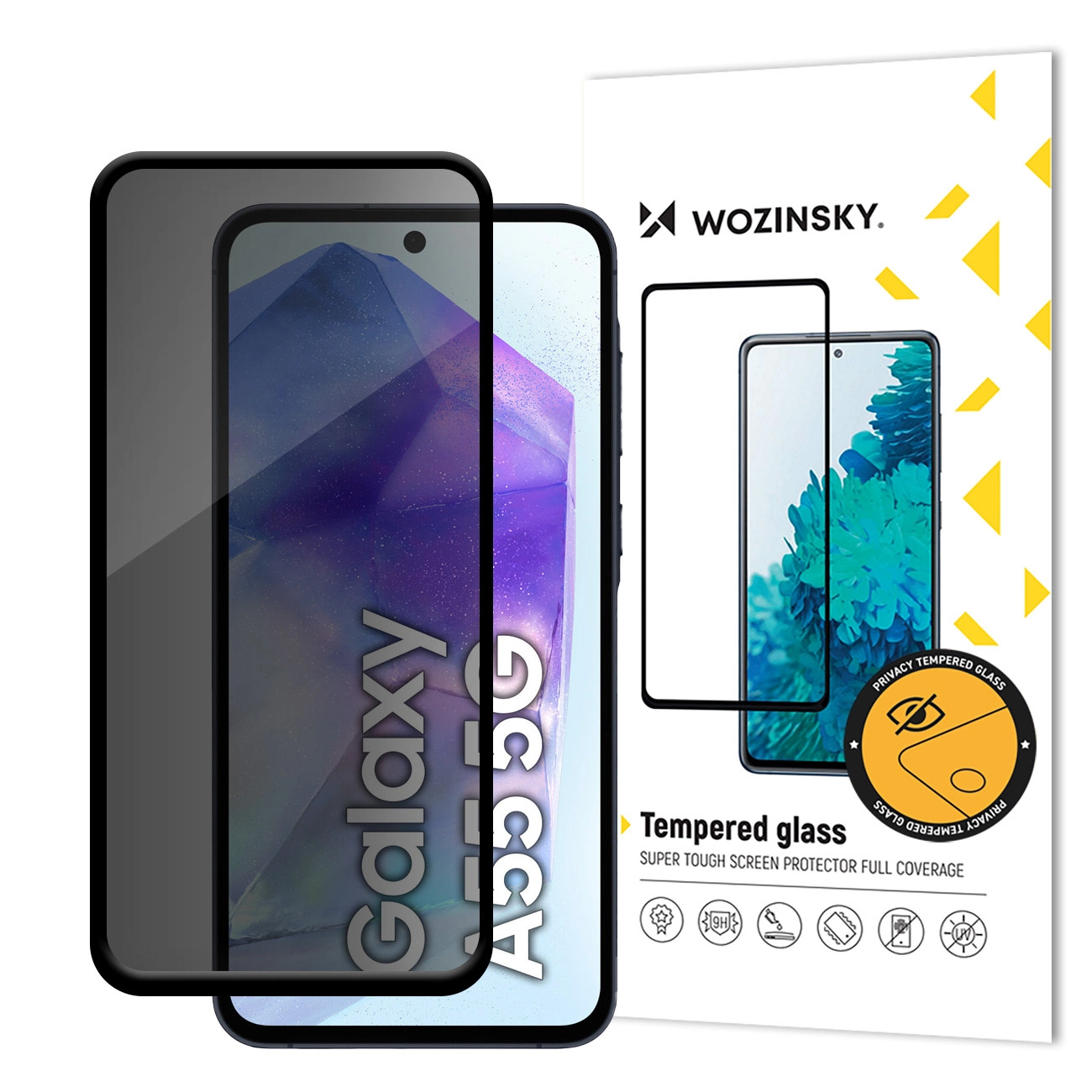 Wozinsky Privacy Glass karastatud klaas Samsung Galaxy S25 Ultra jaoks Anti Spy filtriga