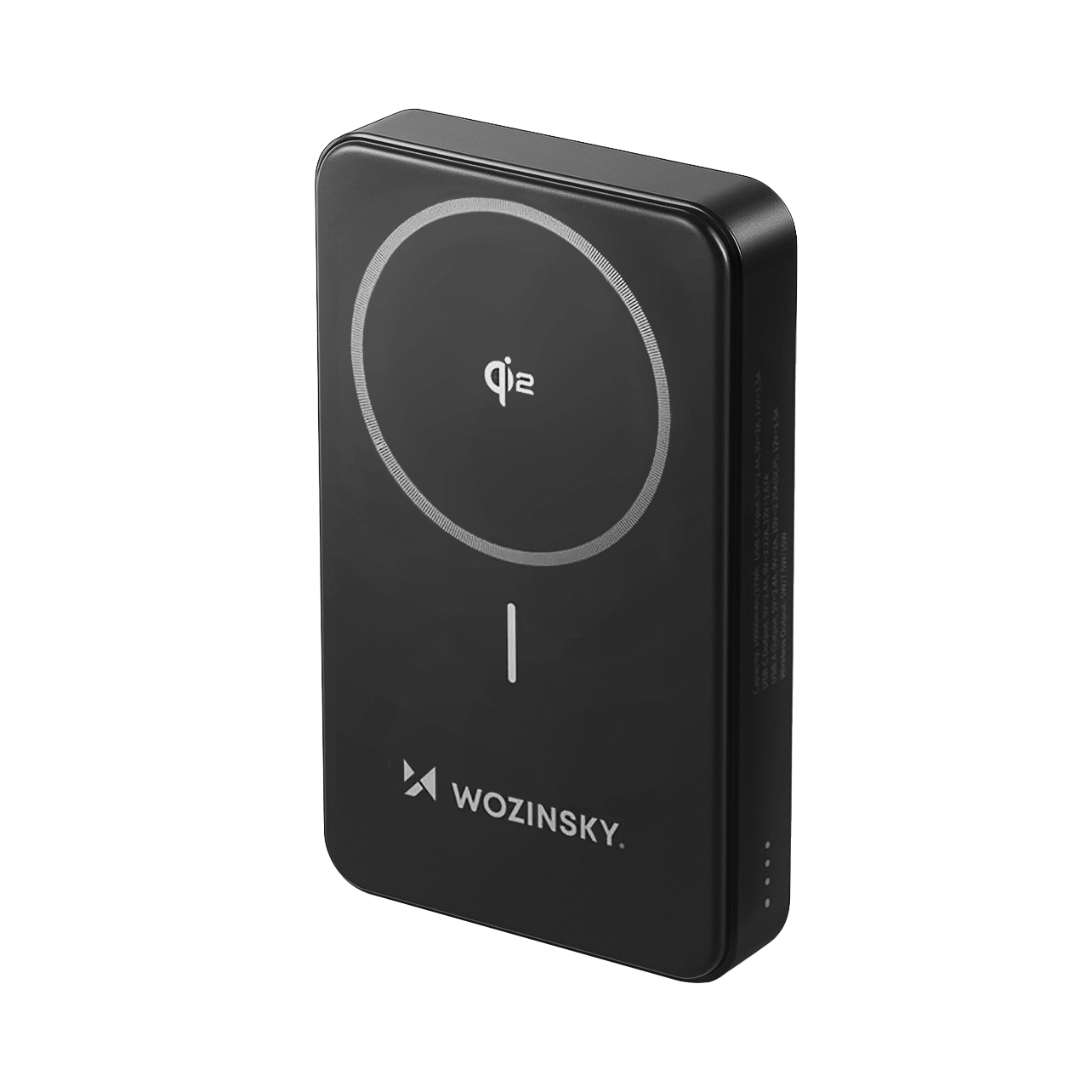 Powerbank Wozinsky WLWP-10KA0Y3S 22.5W PD Qi2 10000 mAh, statiiviga, 1x USB-A, 1x USB-C - must