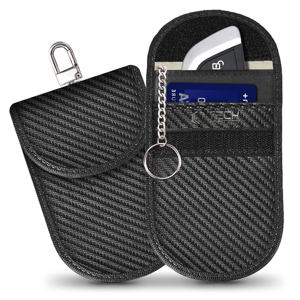Tech-Protect KLR100 RFID Blocking Car Key Ümbris - must - Carbon