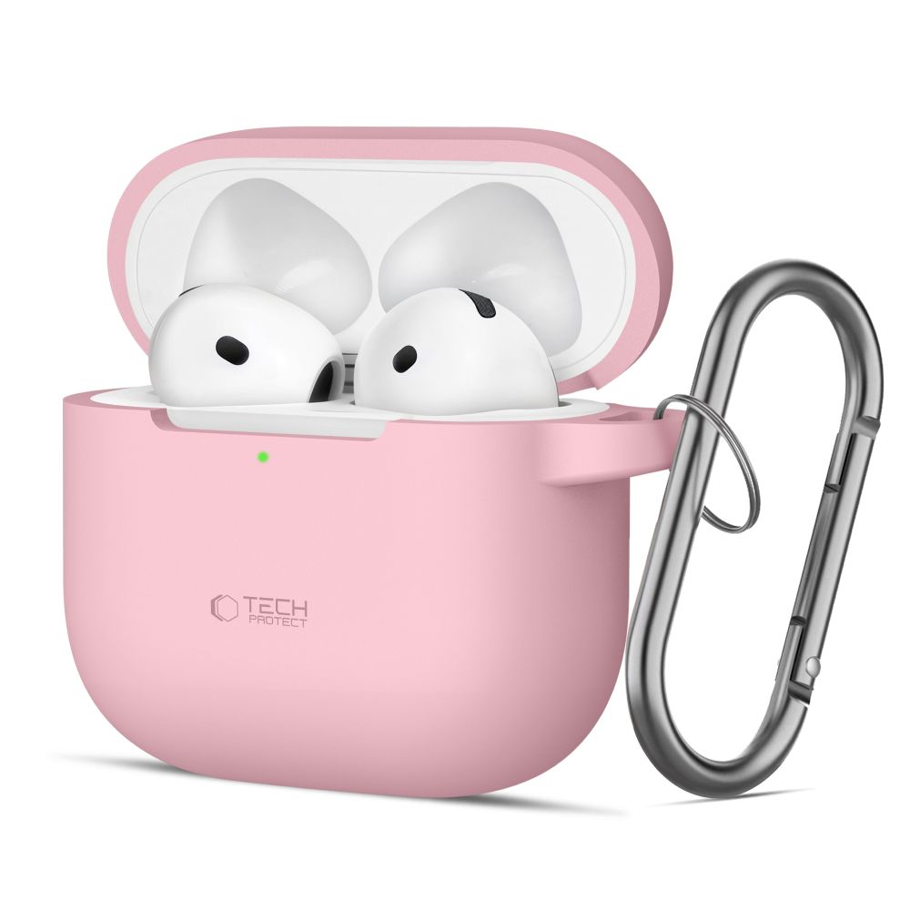Tech-Protect Silicone Hook Ümbris jaoks AirPods 4 - roosa
