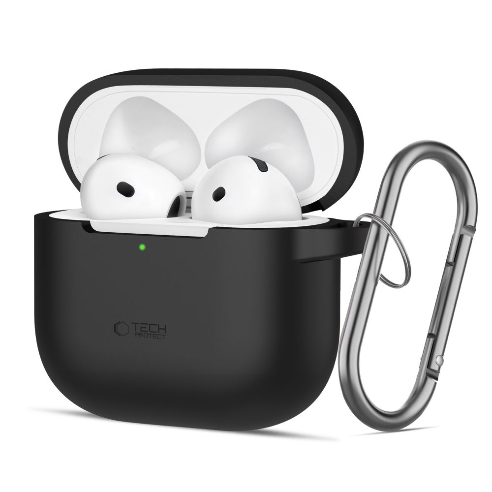 Tech-Protect Silicone Hook Ümbris jaoks AirPods 4 - must