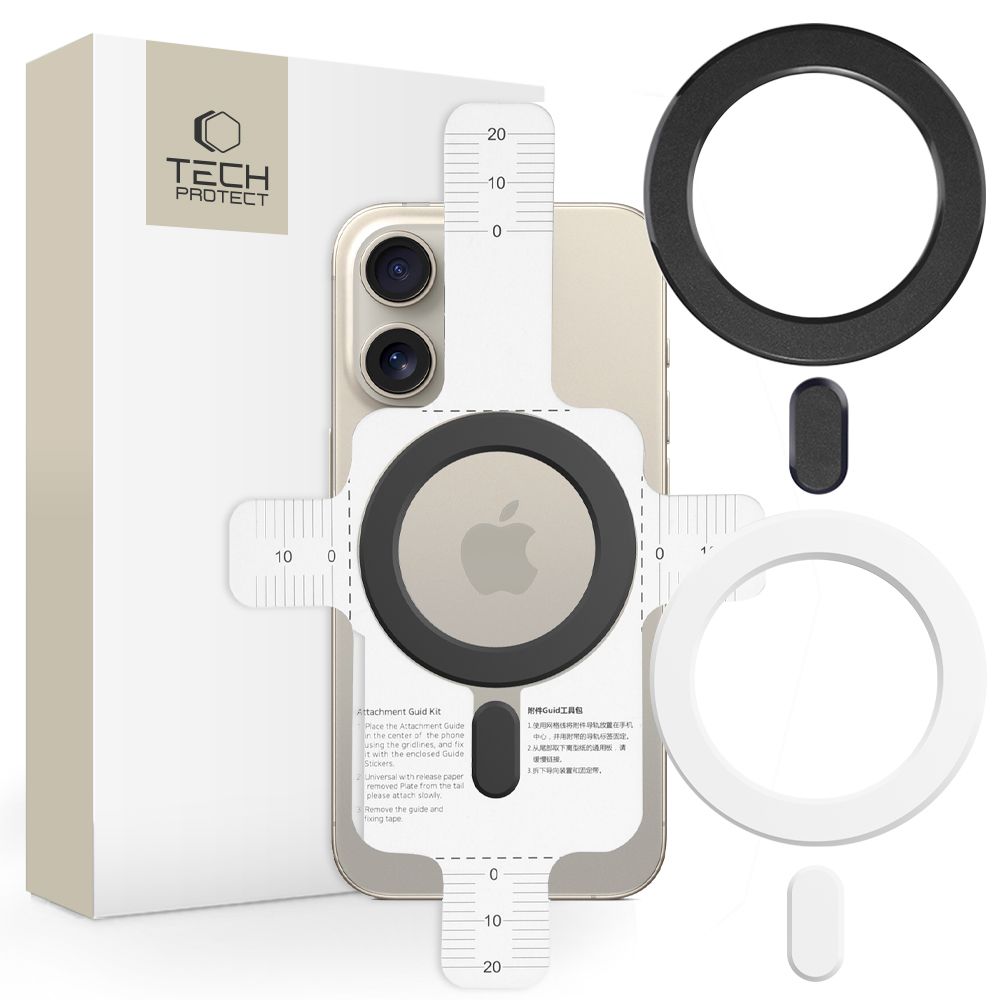 Ring Tech-Protect MMP-100 koos MagSafe (2 pcs.) - valge - must