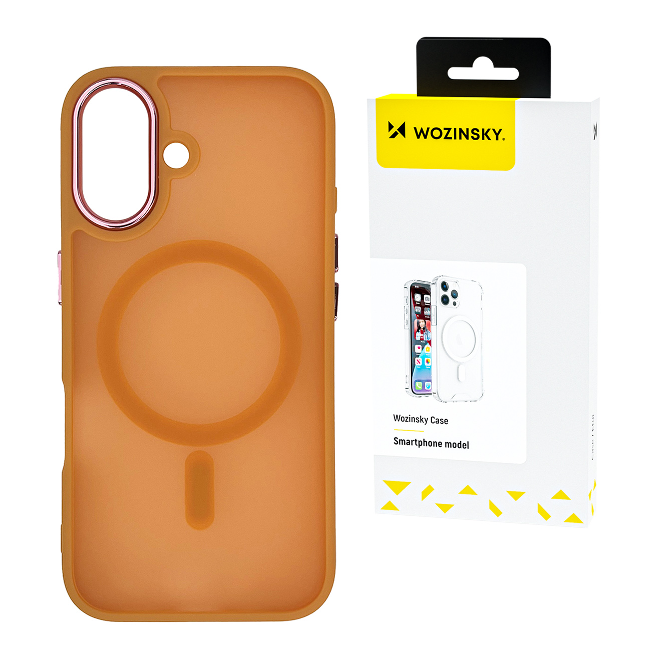 Wozinsky Fashion Ümbris MagSafe jaoks Samsung Galaxy S25 - oranž