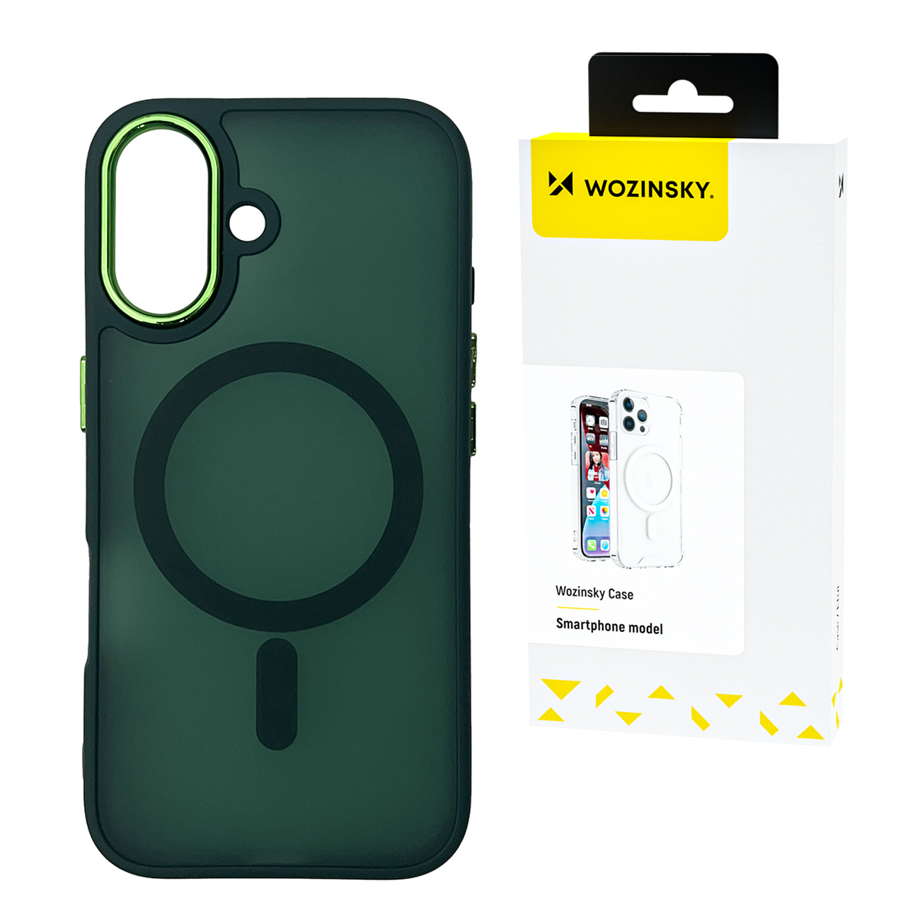Wozinsky Fashion Ümbris MagSafe jaoks Samsung Galaxy S25 - roheline