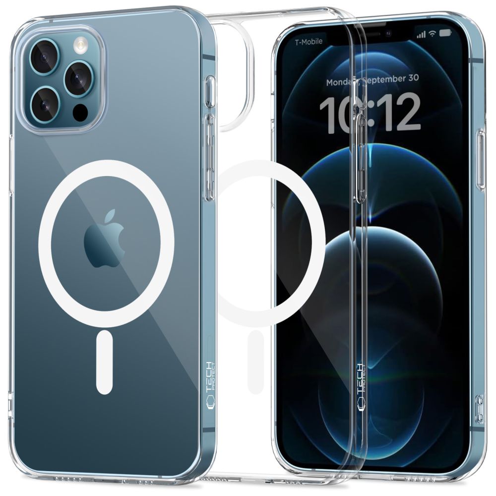 Tech-Protect FlexAir MagSafe Ümbris jaoks iPhone 12 / 12 Pro - Clear