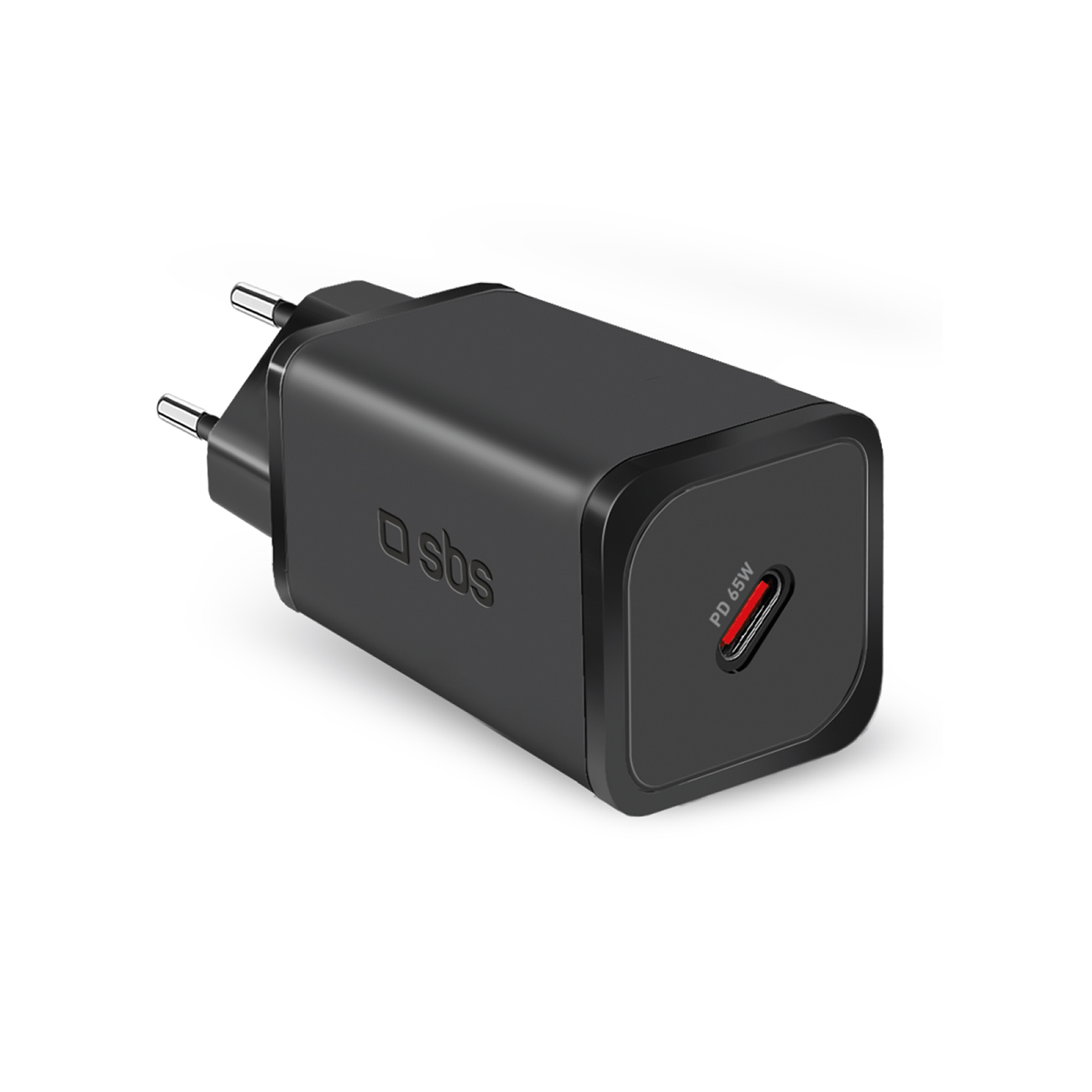 SBS TETRGAN1C65W 65W GaN Power Delivery Laadija - must