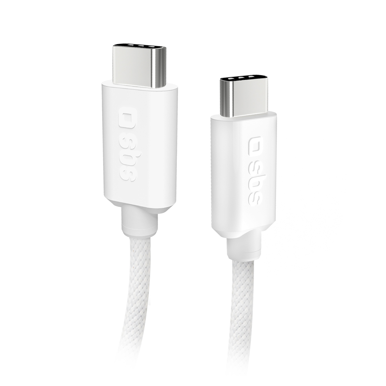 SBS TECABLETISSUETCCG USB-C - USB-C 1.5m 60W braided kaabel - hall