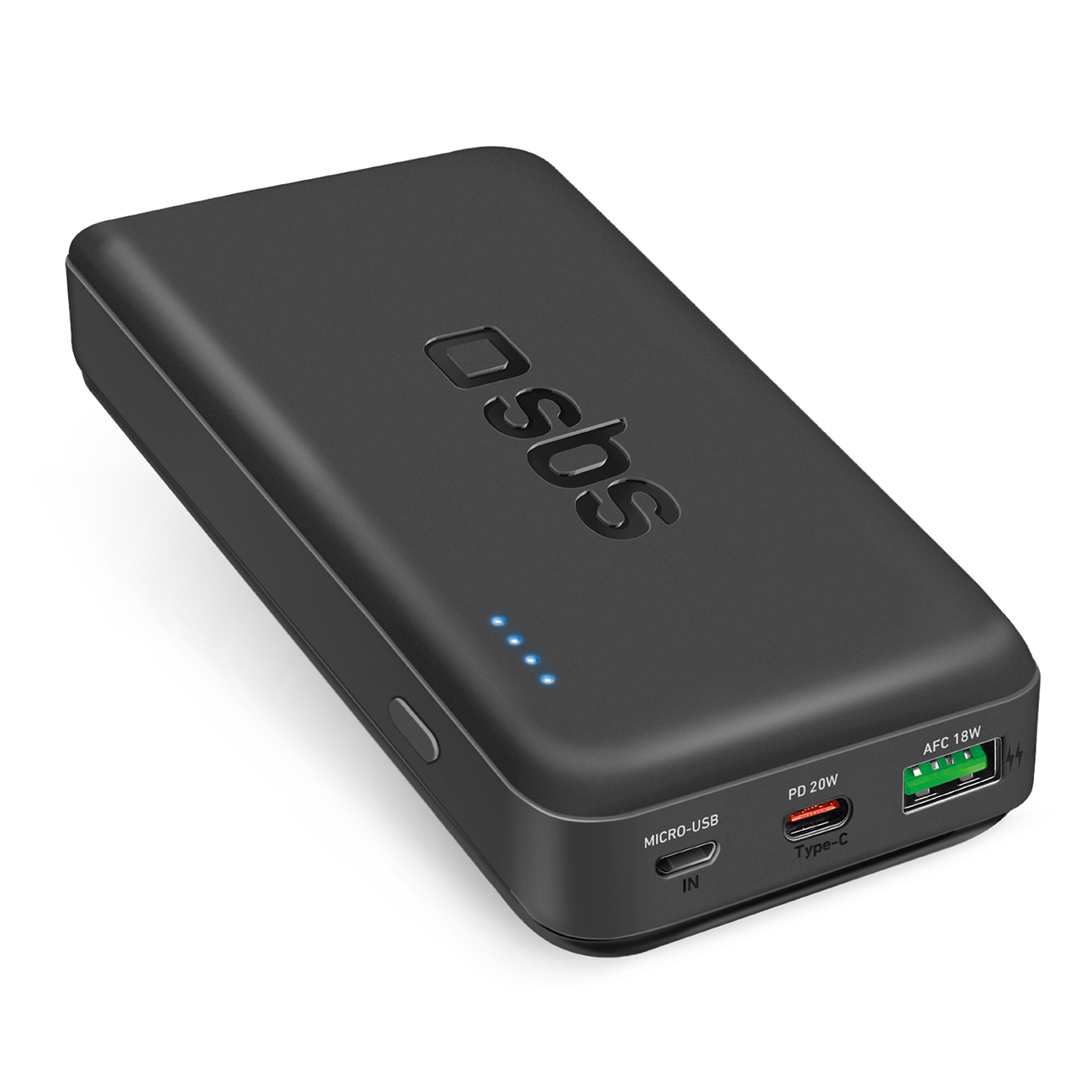 Powerbank SBS TTBB20000PD20K 20000 mAh 20W PD USB-C, USB-A, Micro-USB - must