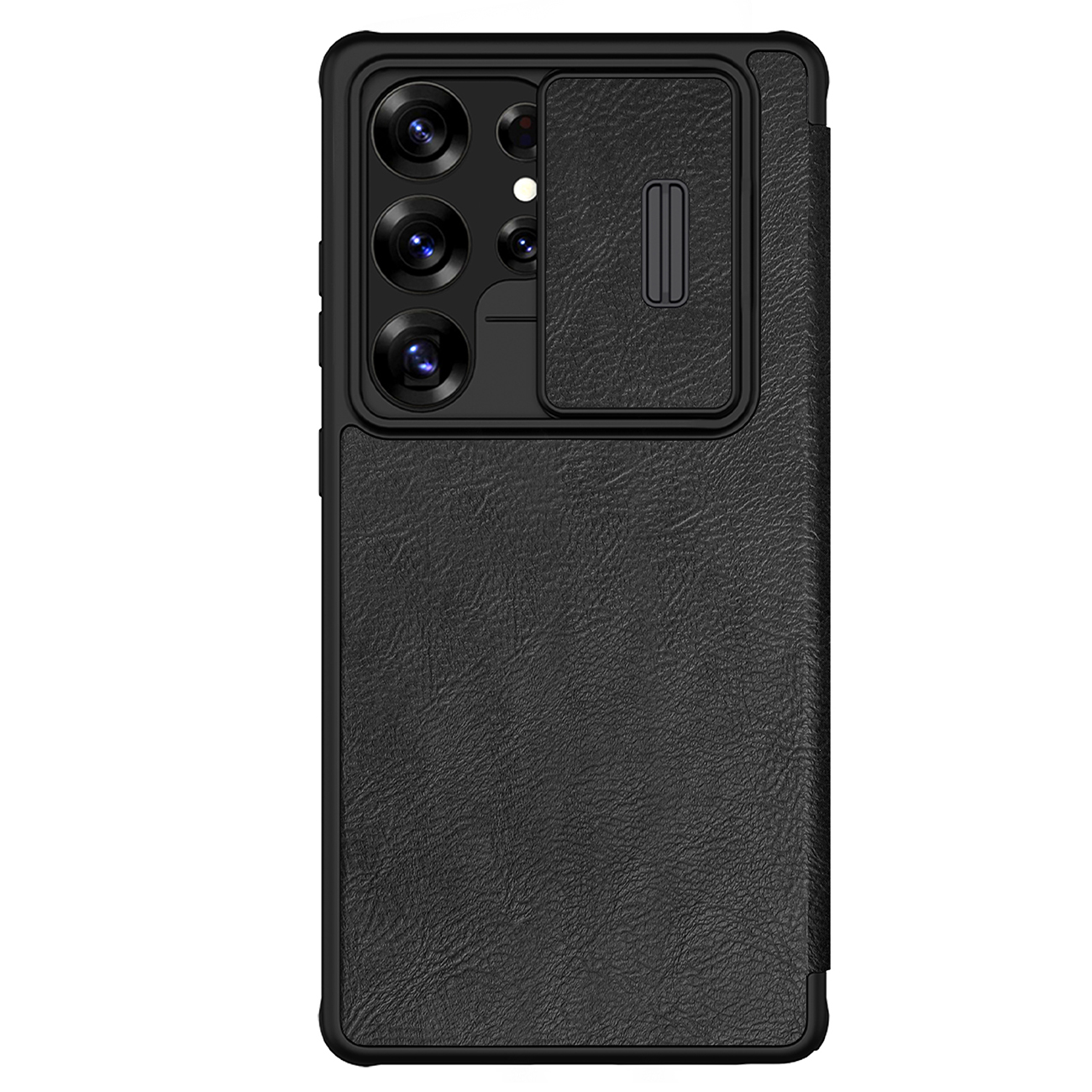Nillkin Qin Pro Ümbris jaoks Samsung Galaxy S25 Ultra with Flip and Camera Cover - must