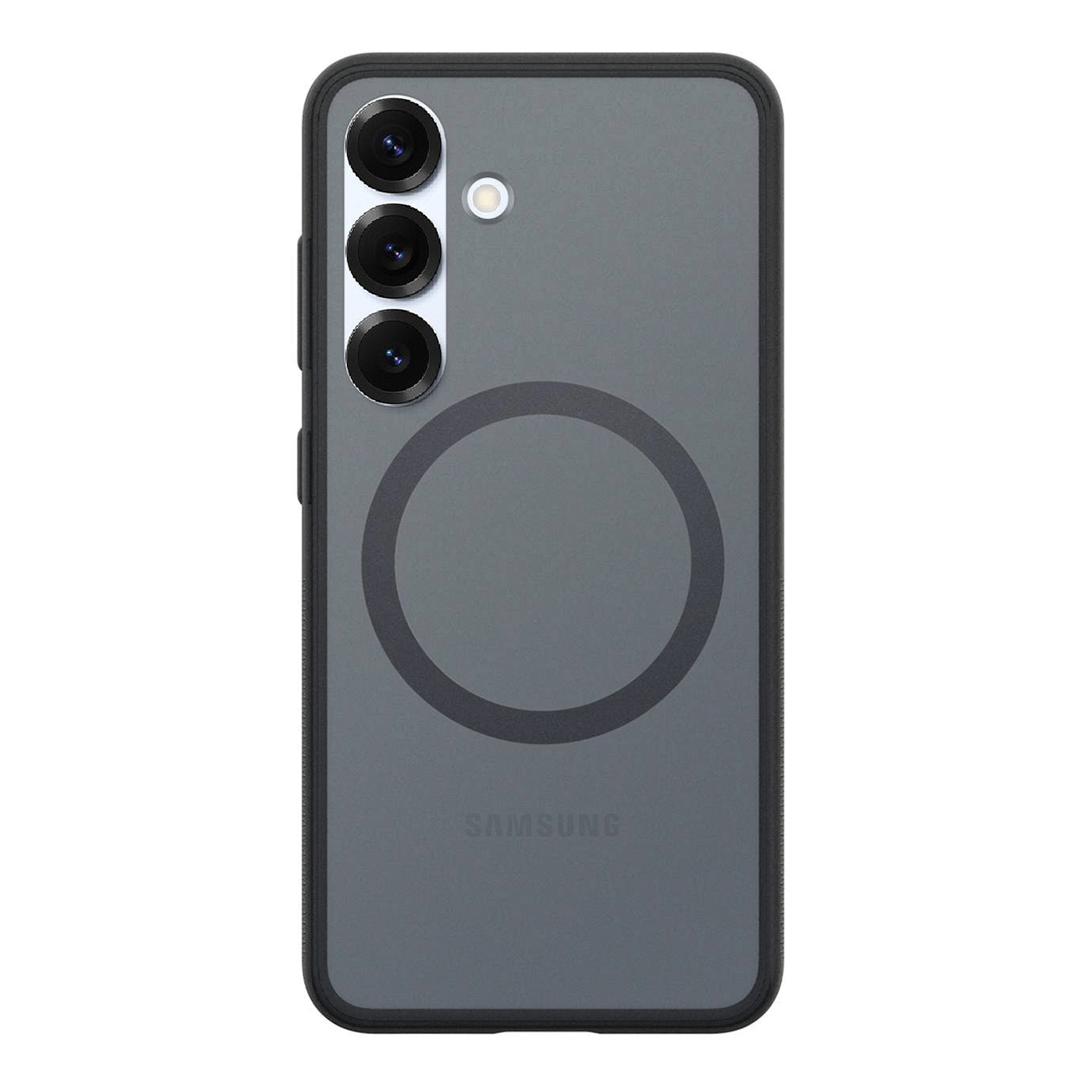 Spigen Capella GP-FPS931PGBJW Silicone Ümbris with MagFit Magnetic Ring jaoks Samsung Galaxy S25 - must